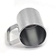 Silver Aluminum Mug with side handle